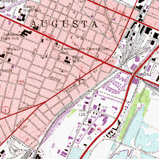 Topographic Map of Zion Methodist Episcopal Church, GA