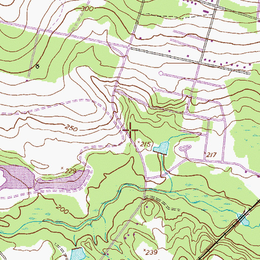 Topographic Map of Mount Kingman Church (historical), GA