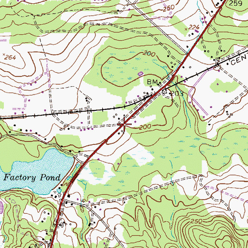 Topographic Map of DeBruce, GA
