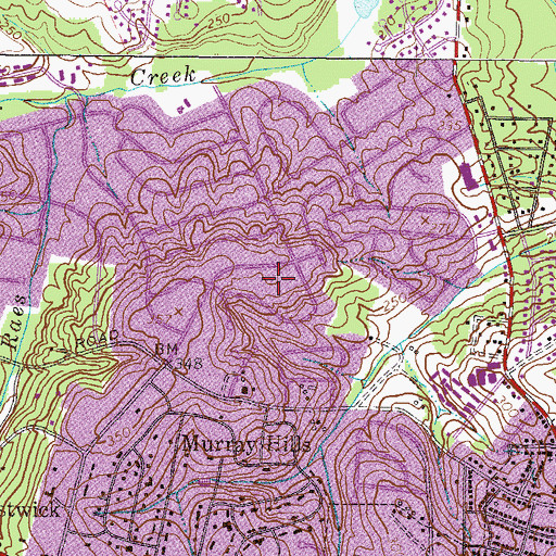 Topographic Map of Greenbrier, GA