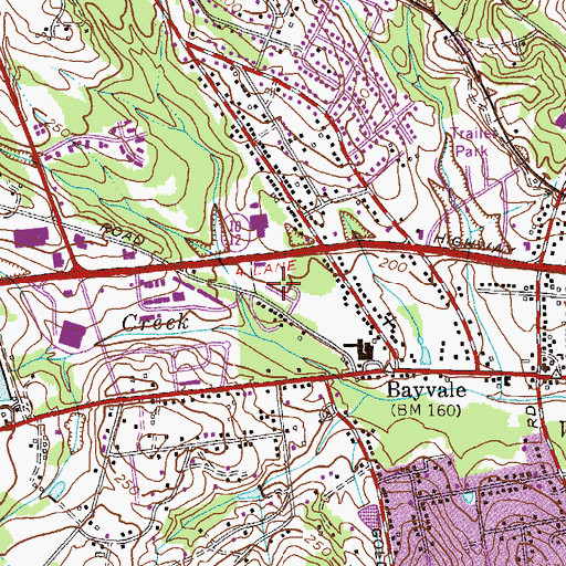 Topographic Map of Duran Mobile Home Park, GA