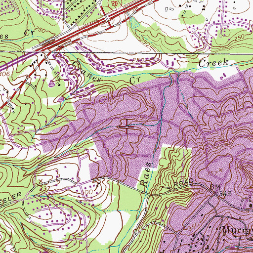 Topographic Map of Waverly, GA