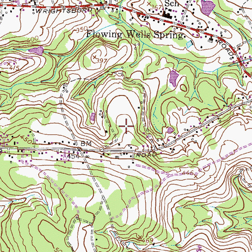 Topographic Map of Bridgeport, GA