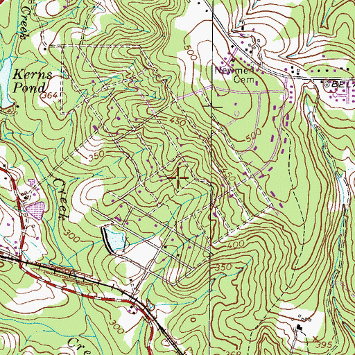 Topographic Map of Tower Pines, GA