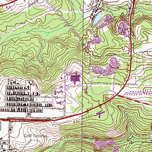 Topographic Map of Dwight David Eisenhower Army Medical Center, GA