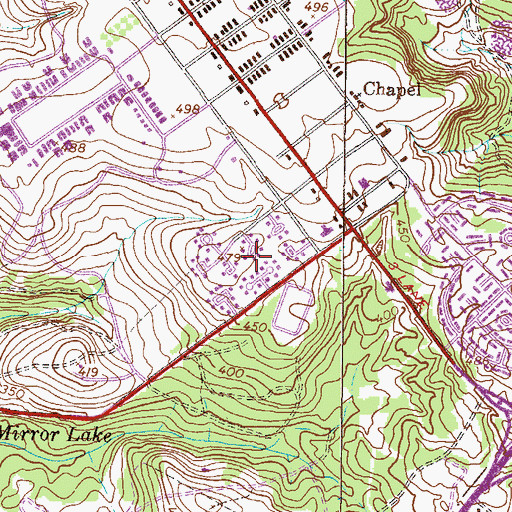 Topographic Map of Olive Terrace, GA