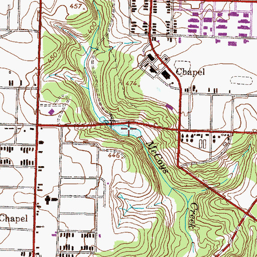 Topographic Map of Wilkerson Lake, GA