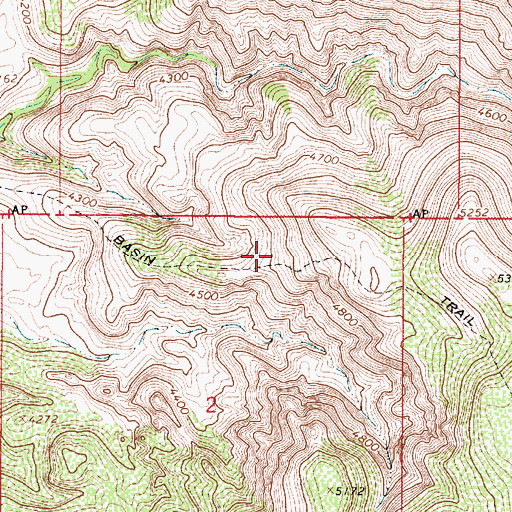 Topographic Map of Walker Basin Trail, AZ