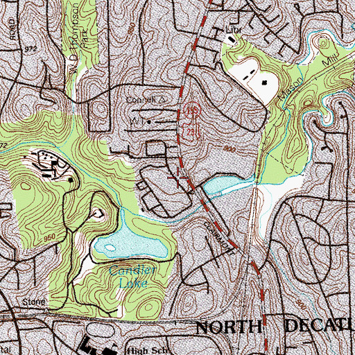 Topographic Map of Veterans Medical Center Heliport, GA