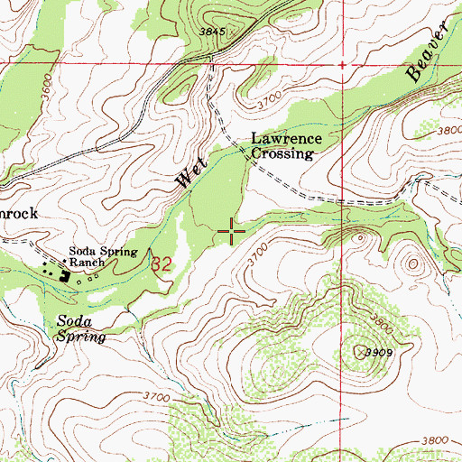 Topographic Map of Walker Creek, AZ