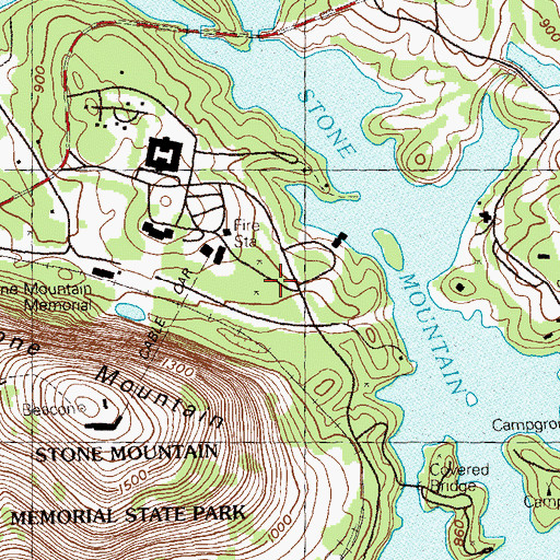 Topographic Map of W C Studdard Park, GA