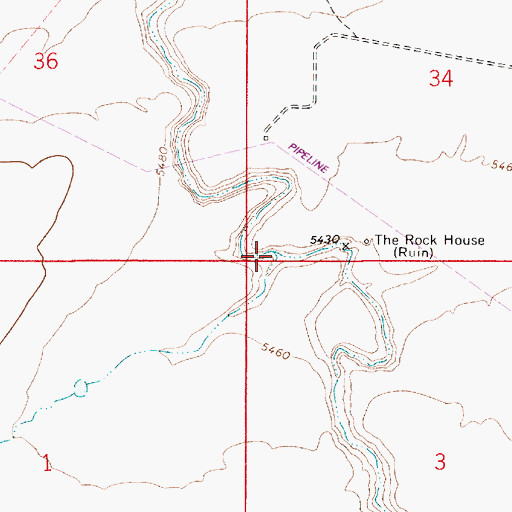 Topographic Map of Wallace Canyon, AZ