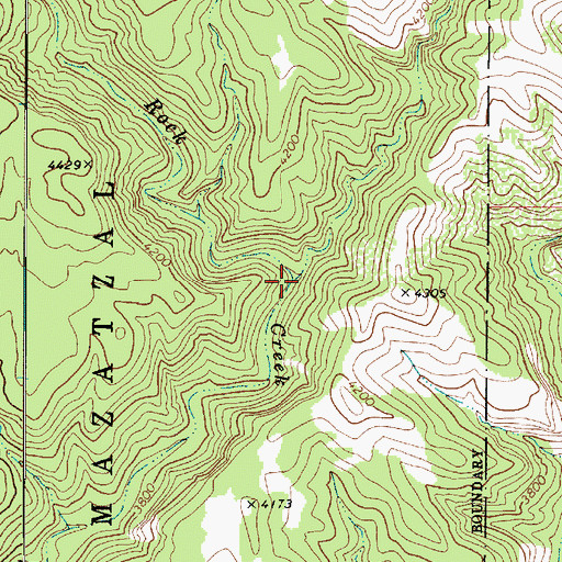 Topographic Map of Walnut Canyon, AZ