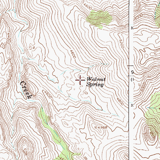 Topographic Map of Walnut Spring, AZ