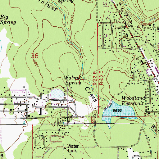 Topographic Map of Walnut Spring, AZ