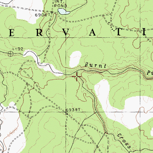 Topographic Map of Cross Canyon, AZ