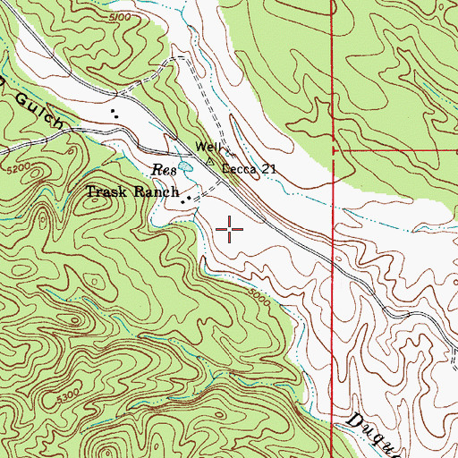 Topographic Map of Washington Gulch, AZ