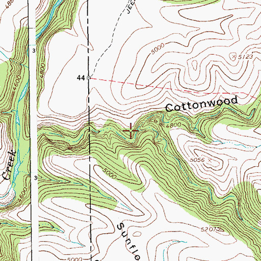 Topographic Map of Water Canyon, AZ