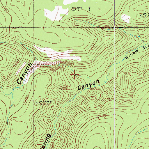 Topographic Map of Well Camp Canyon, AZ