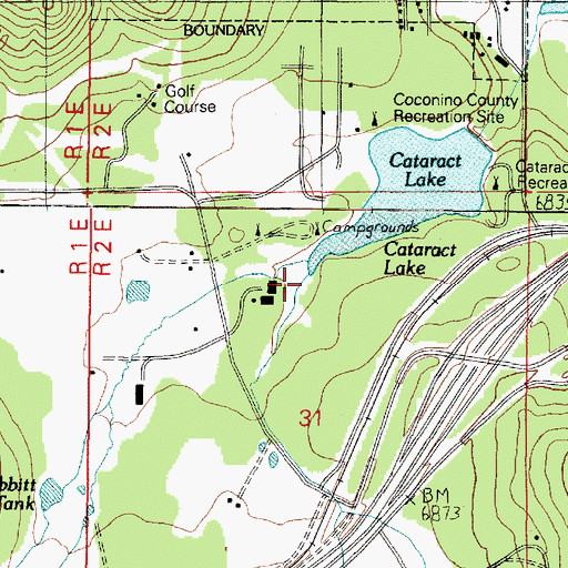 Topographic Map of West Cataract Creek, AZ