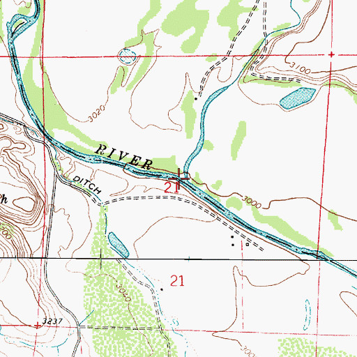 Topographic Map of West Clear Creek, AZ