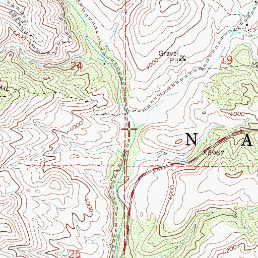 Topographic Map of West Fork Sycamore Creek, AZ