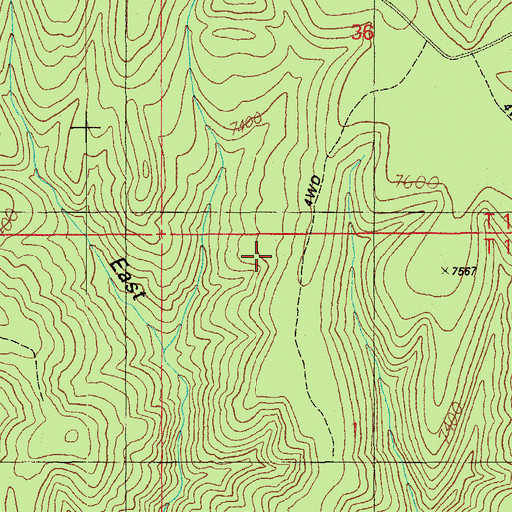 Topographic Map of West Holcomb Trail, AZ