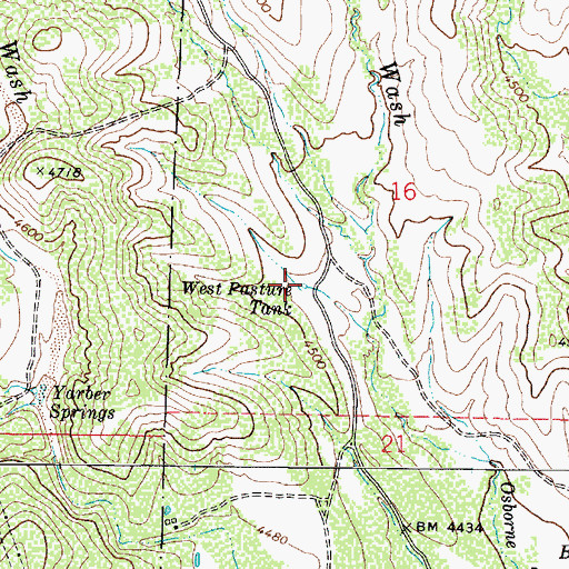 Topographic Map of West Pasture Tank, AZ