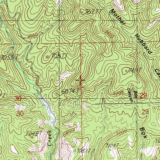 Topographic Map of White Bluff, AZ