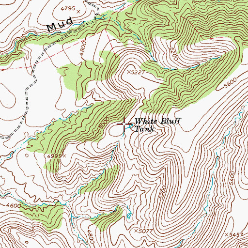 Topographic Map of White Bluff Tank, AZ