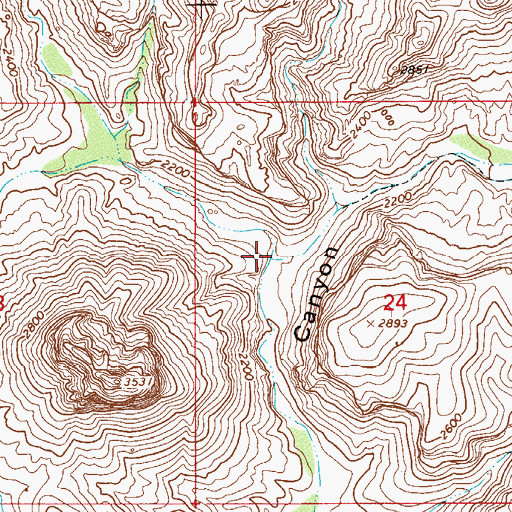 Topographic Map of White Canyon, AZ