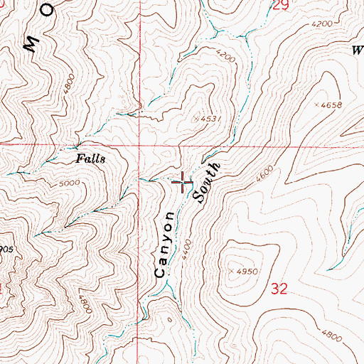 Topographic Map of White Dyke Canyon, AZ