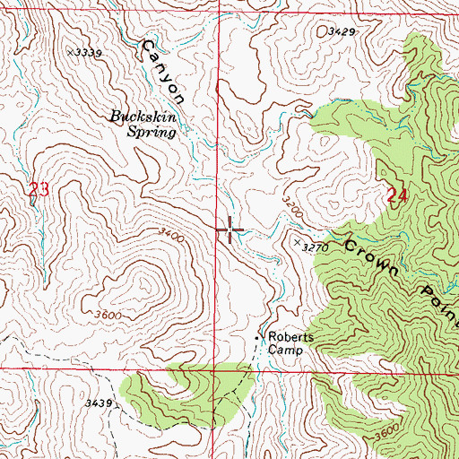 Topographic Map of Crown Point Gulch, AZ