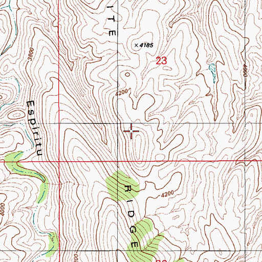 Topographic Map of White Ridge, AZ