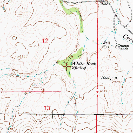 Topographic Map of White Rock Spring, AZ