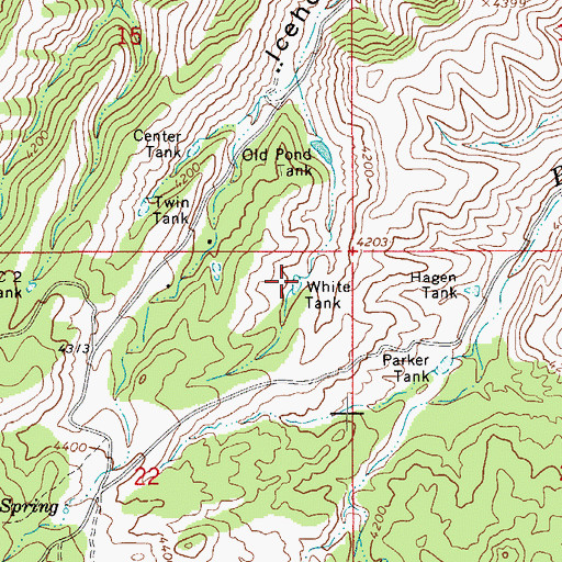 Topographic Map of White Tank, AZ