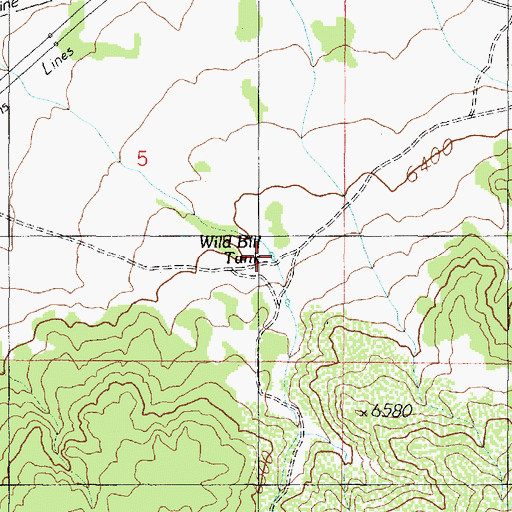 Topographic Map of Wild Bill Tank, AZ