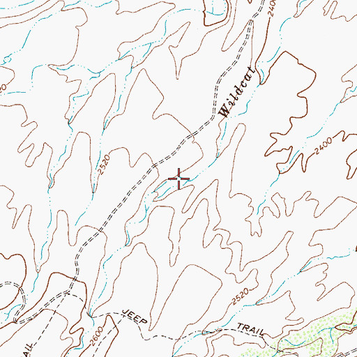 Topographic Map of Wildcat Canyon, AZ