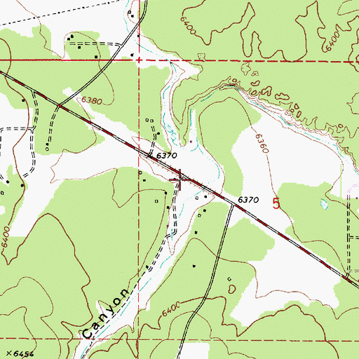 Topographic Map of Wildcat Canyon, AZ