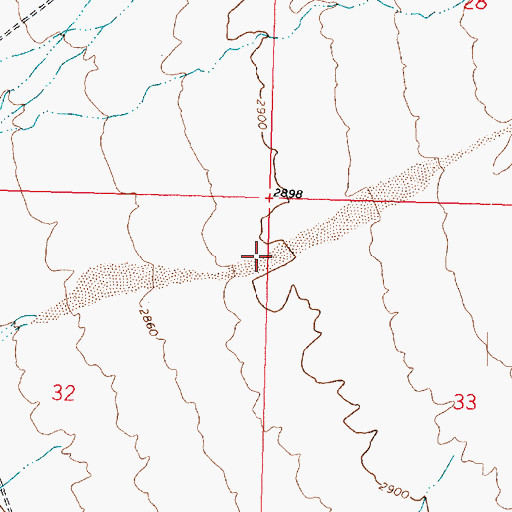 Topographic Map of Crozier Wash, AZ