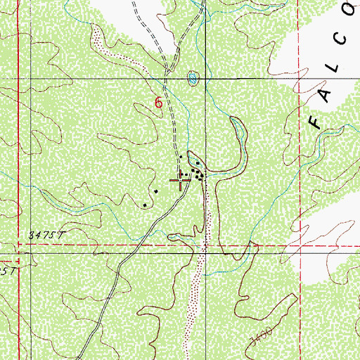 Topographic Map of Cruz Wash, AZ