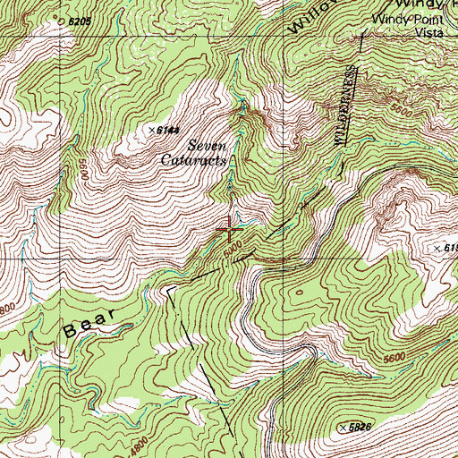 Topographic Map of Willow Canyon, AZ