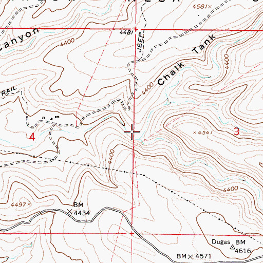 Topographic Map of Willow Spring Gulch, AZ
