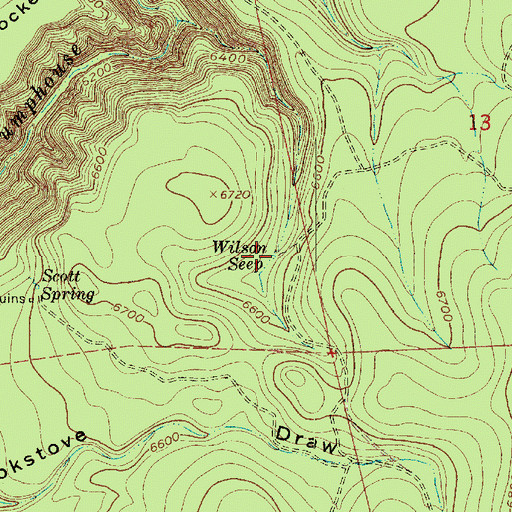 Topographic Map of Wilson Seep, AZ