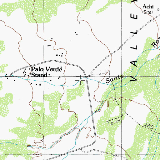 Topographic Map of Window Valley, AZ