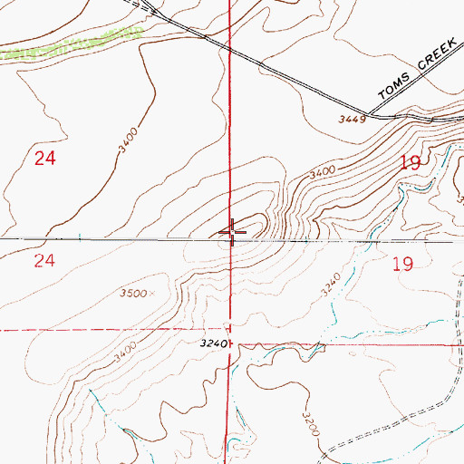 Topographic Map of Wingfield Mesa, AZ