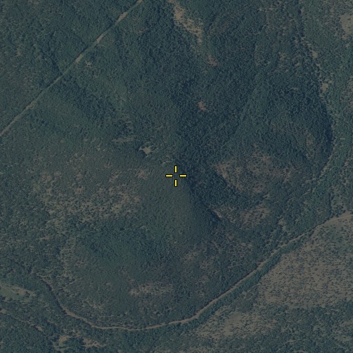 Aerial/Satellite Image of Wishbone Mountain, AZ