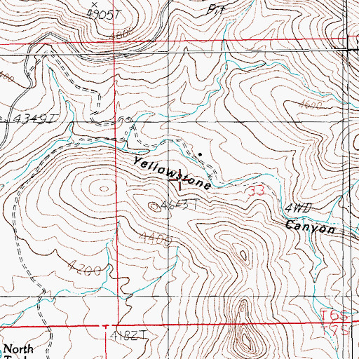 Topographic Map of Cueto Well, AZ
