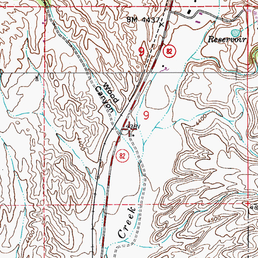 Topographic Map of Wood Canyon, AZ