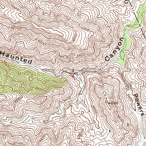 Topographic Map of Wood Creek, AZ